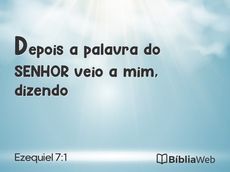 Ezequiel 7:1 em imagem para compartilhar