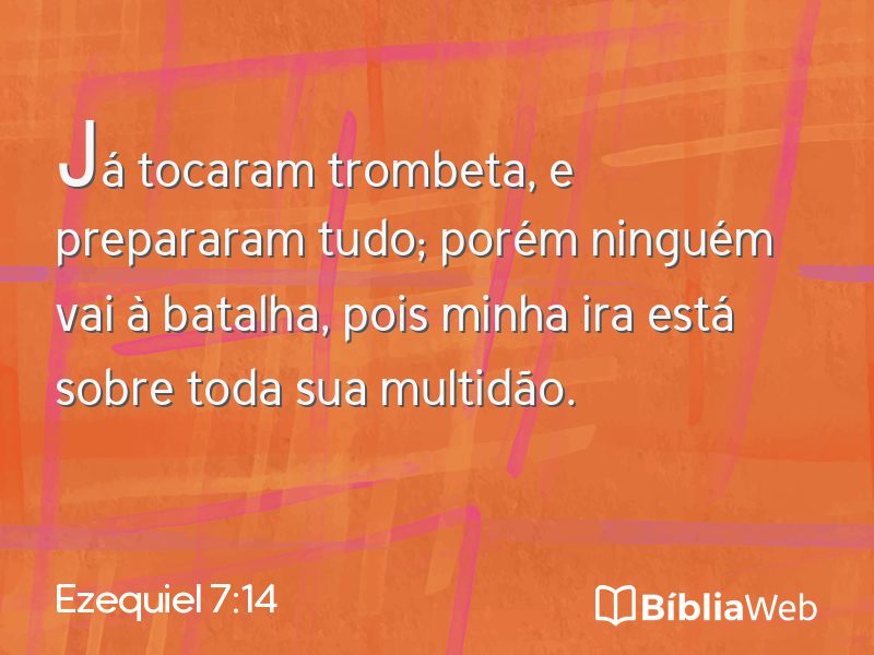 Ezequiel 7:14 em imagem para compartilhar