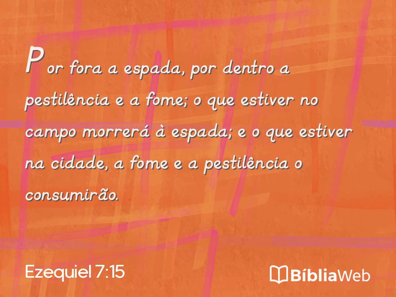Ezequiel 7:15 em imagem para compartilhar