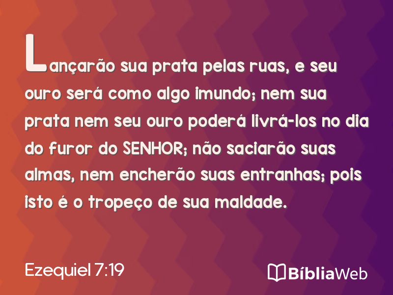 Ezequiel 7:19 em imagem para compartilhar