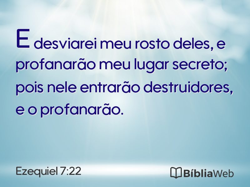 Ezequiel 7:22 em imagem para compartilhar