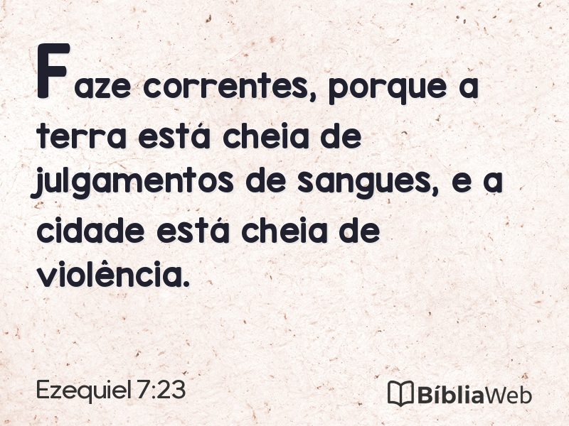 Ezequiel 7:23 em imagem para compartilhar