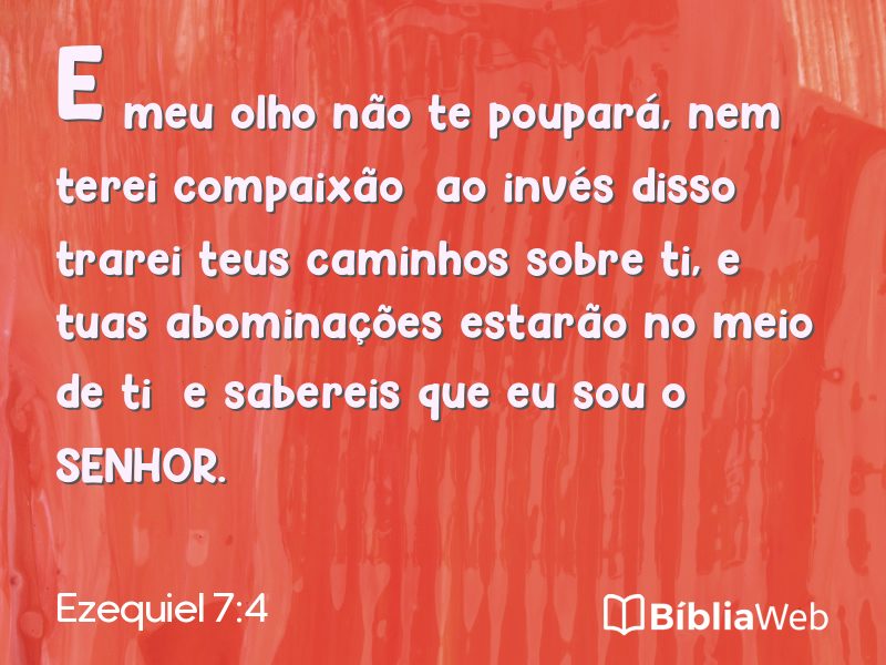 Ezequiel 7:4 em imagem para compartilhar