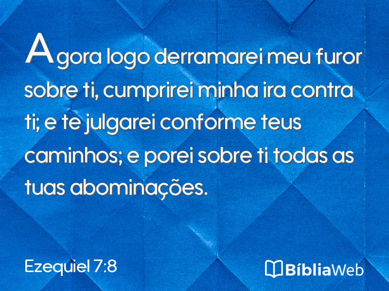Ezequiel 7:8 em imagem para compartilhar