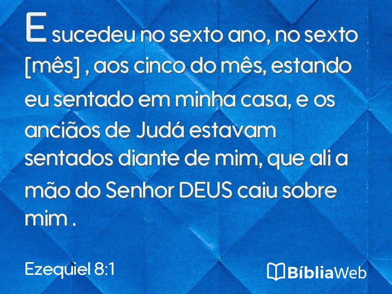 Ezequiel 8:1 em imagem para compartilhar