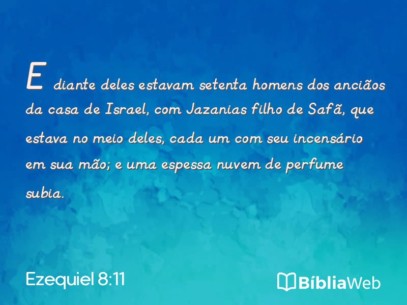 Ezequiel 8:11 em imagem para compartilhar