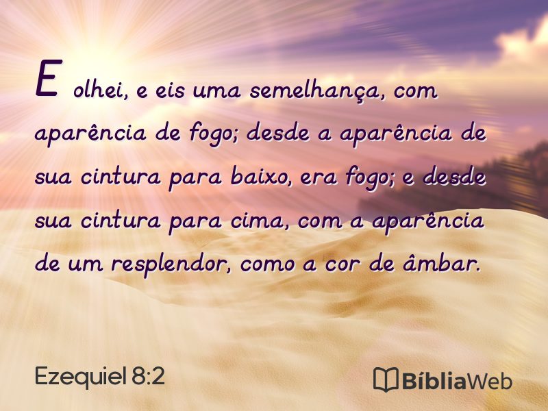 Ezequiel 8:2 em imagem para compartilhar