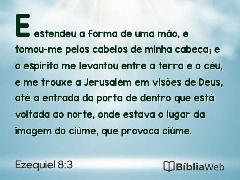 Ezequiel 8:3 em imagem para compartilhar