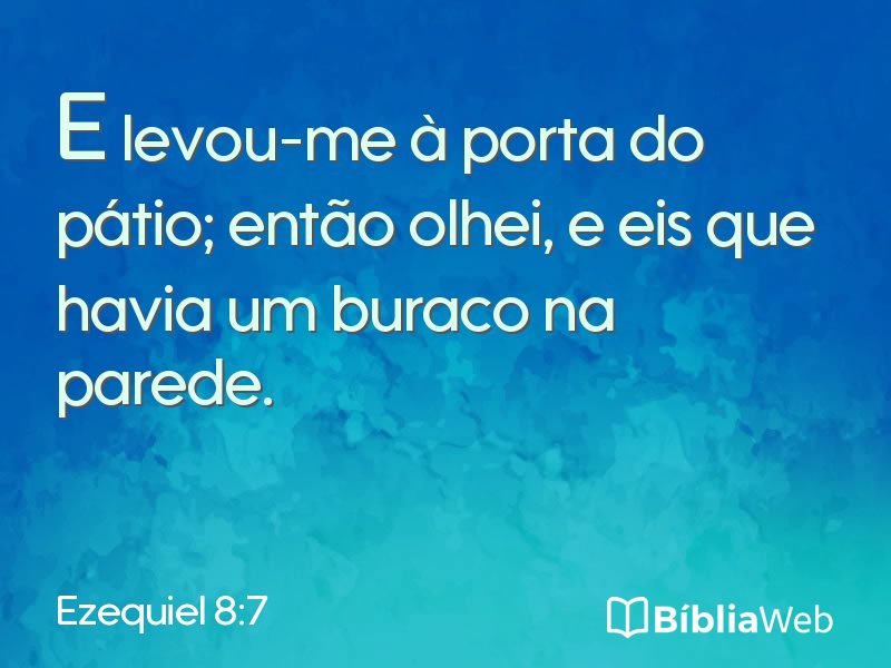 Ezequiel 8:7 em imagem para compartilhar