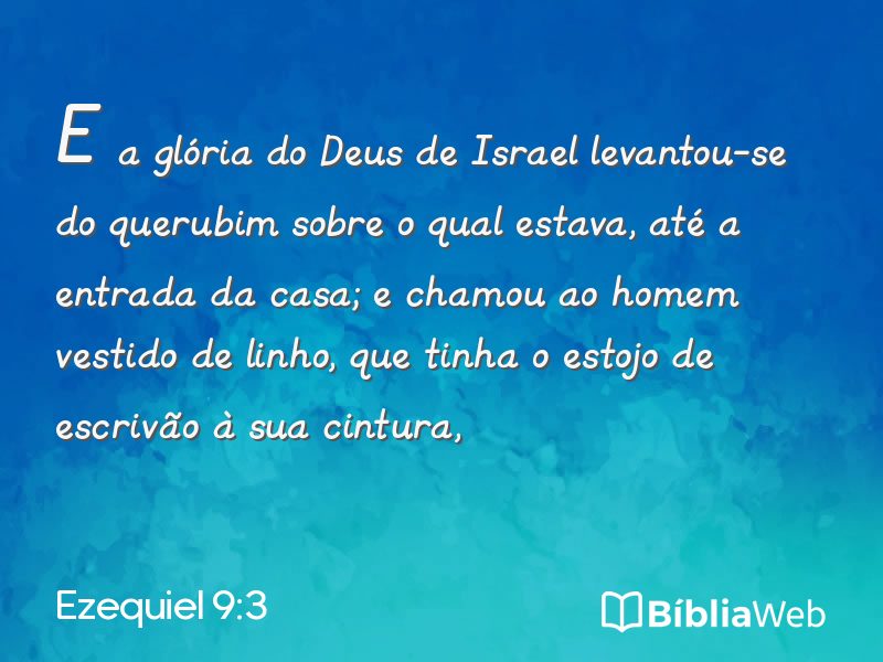 Ezequiel 9:3 em imagem para compartilhar