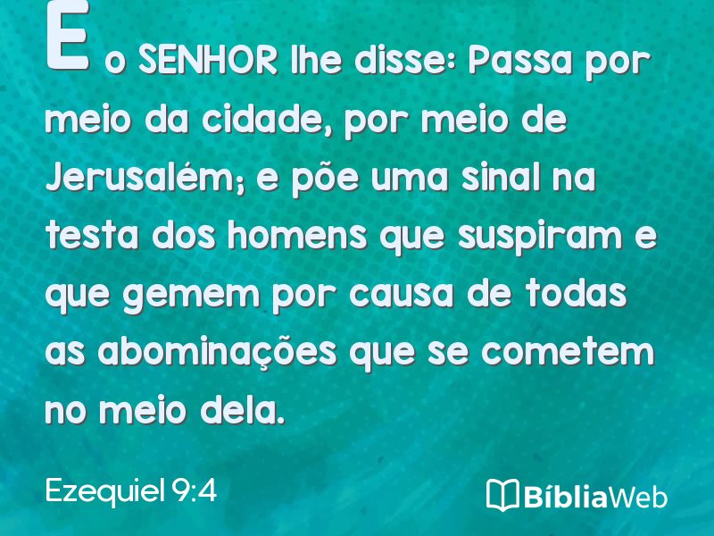 Ezequiel 9:4 em imagem para compartilhar