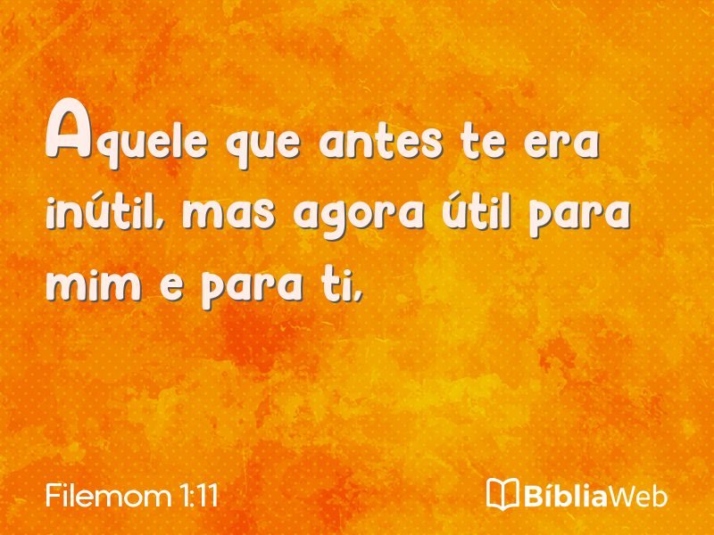Filemom 1:11 em imagem para compartilhar