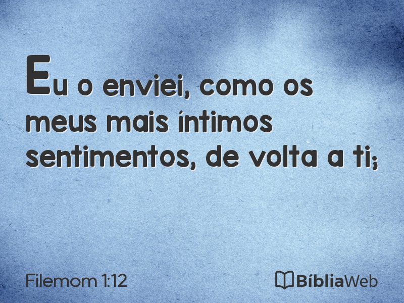 Filemom 1:12 em imagem para compartilhar