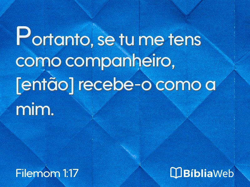 Filemom 1:17 em imagem para compartilhar