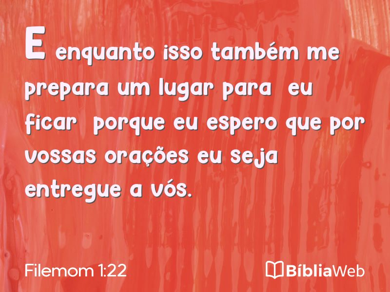 Filemom 1:22 em imagem para compartilhar