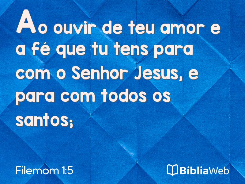 Filemom 1:5 em imagem para compartilhar