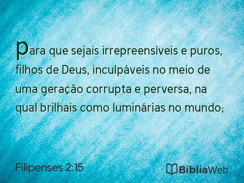 Filipenses 2:15 em imagem para compartilhar