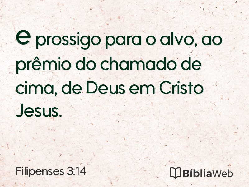 Filipenses 3:14 em imagem para compartilhar