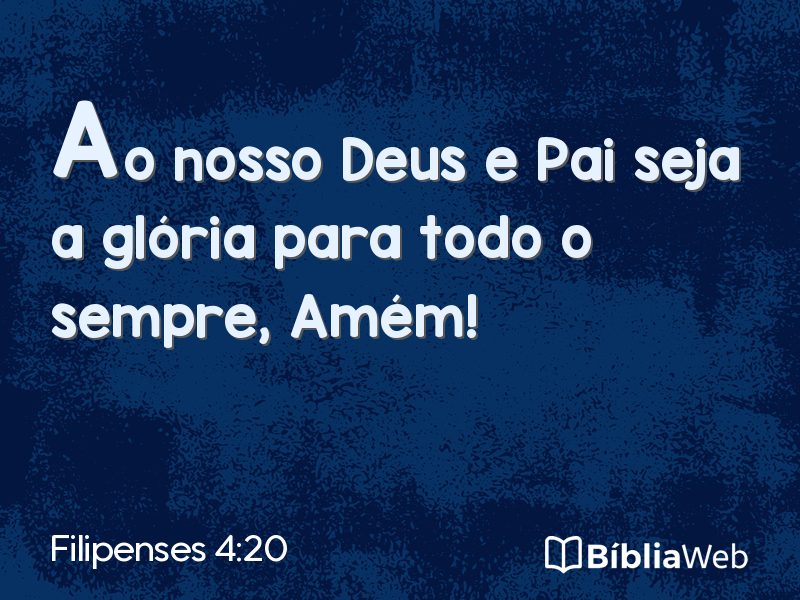 Filipenses 4:20 em imagem para compartilhar