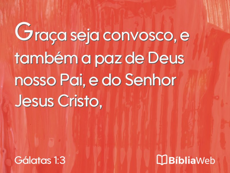 Gálatas 1:3 em imagem para compartilhar