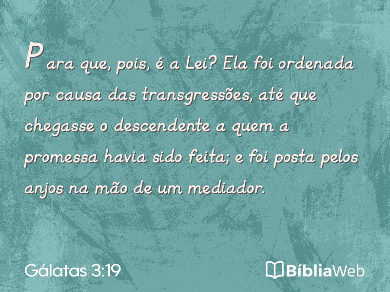 Gálatas 3:19 em imagem para compartilhar