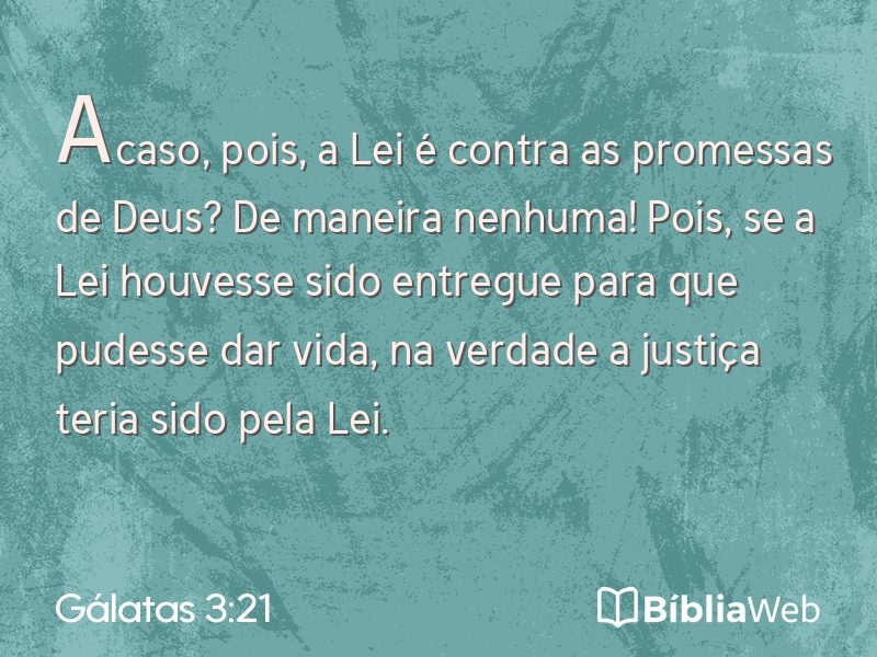 Gálatas 3:21 em imagem para compartilhar
