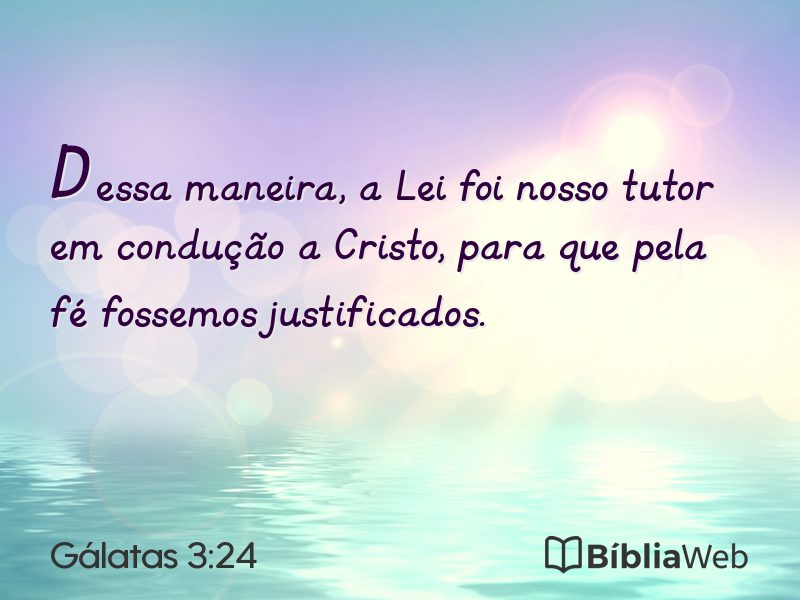 Gálatas 3:24 em imagem para compartilhar