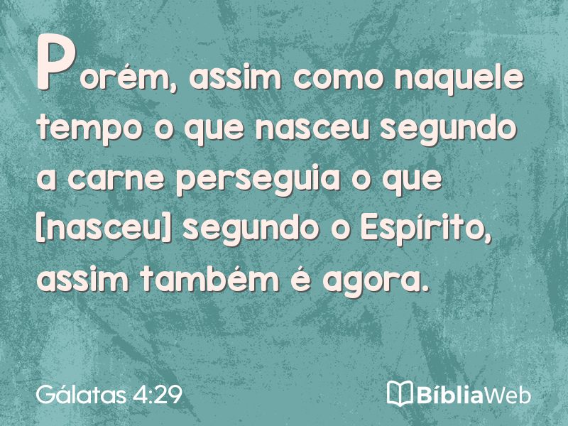Gálatas 4:29 em imagem para compartilhar