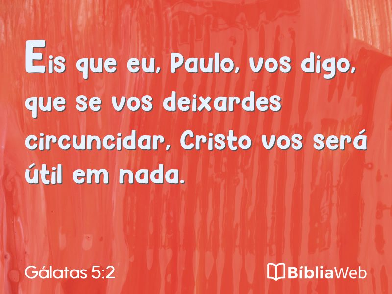 Gálatas 5:2 em imagem para compartilhar