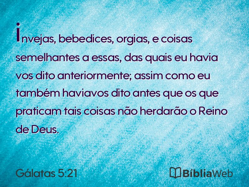 Gálatas 5:21 em imagem para compartilhar