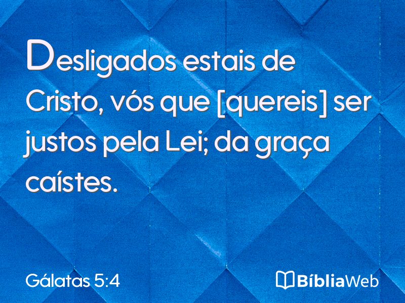 Gálatas 5:4 em imagem para compartilhar