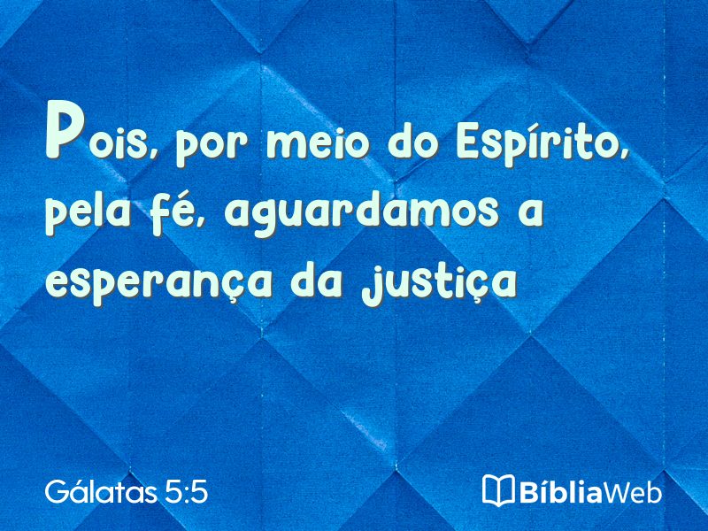 Gálatas 5:5 em imagem para compartilhar