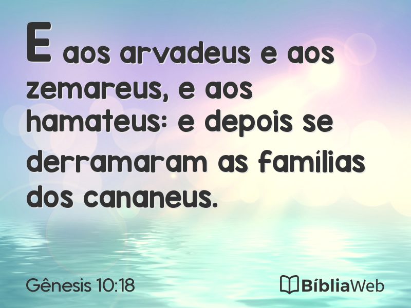 Gênesis 10:18 em imagem para compartilhar