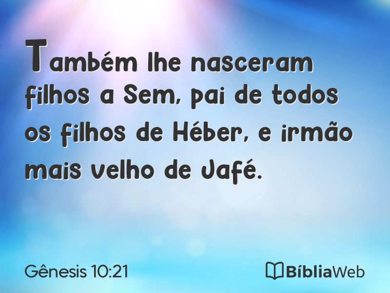 Gênesis 10:21 em imagem para compartilhar