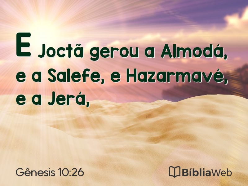 Gênesis 10:26 em imagem para compartilhar