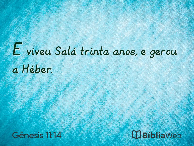 Gênesis 11:14 em imagem para compartilhar