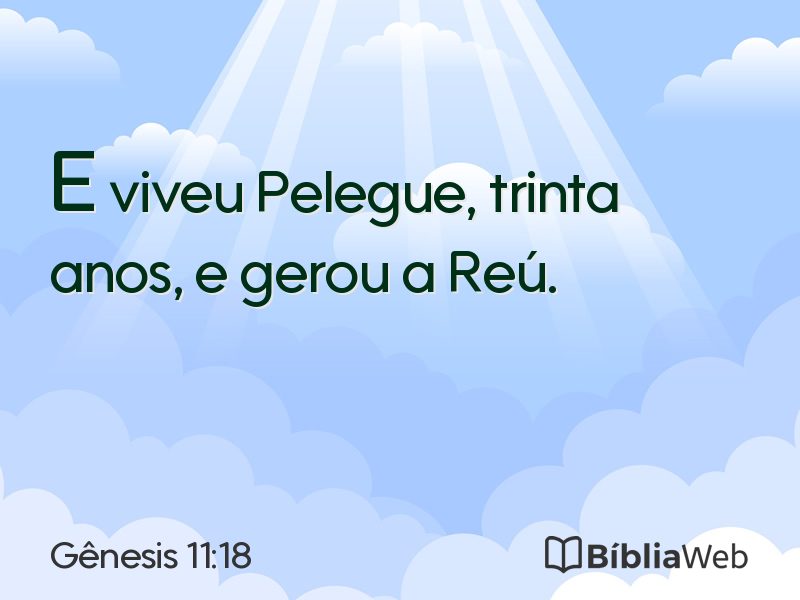 Gênesis 11:18 em imagem para compartilhar