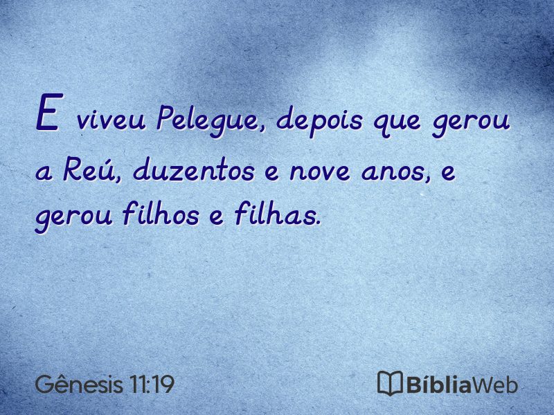 Gênesis 11:19 em imagem para compartilhar
