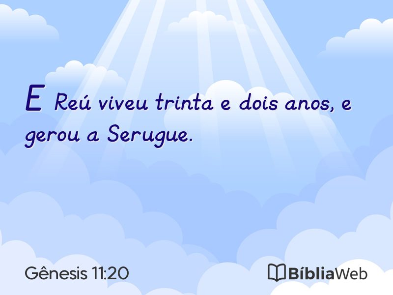 Gênesis 11:20 em imagem para compartilhar