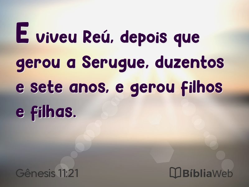 Gênesis 11:21 em imagem para compartilhar