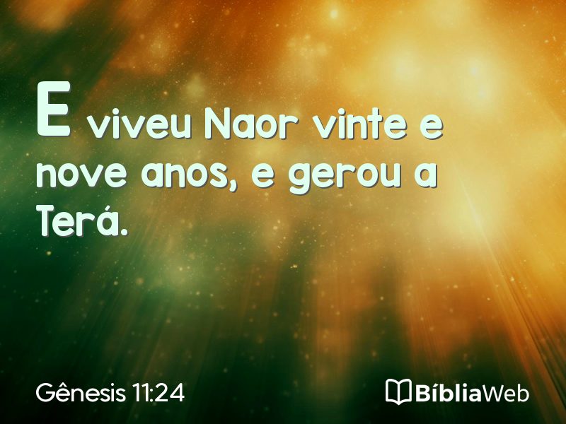 Gênesis 11:24 em imagem para compartilhar