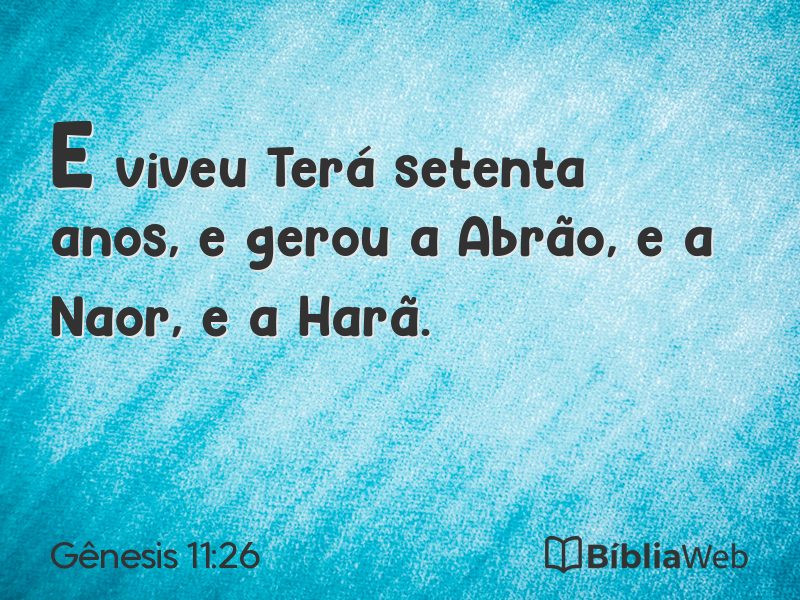 Gênesis 11:26 em imagem para compartilhar