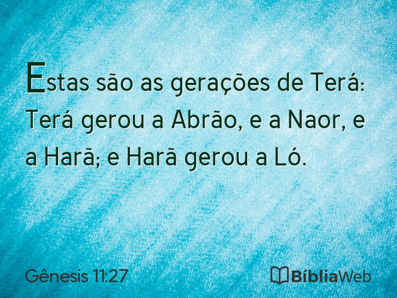 Gênesis 11:27 em imagem para compartilhar