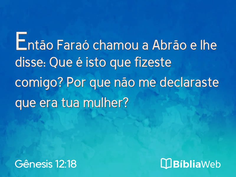 Gênesis 12:18 em imagem para compartilhar