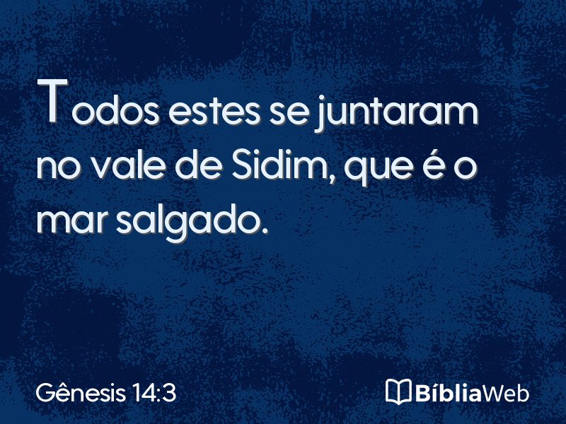 Gênesis 14:3 em imagem para compartilhar