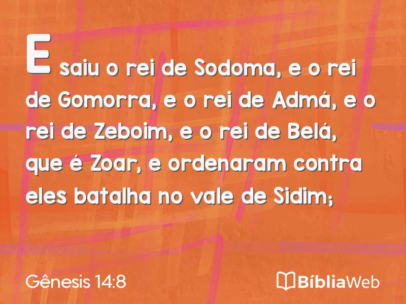 Gênesis 14:8 em imagem para compartilhar