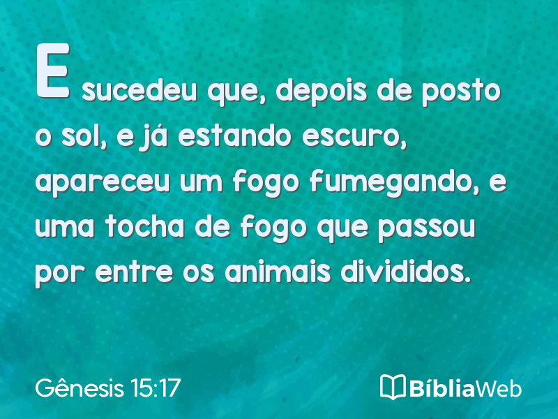 Gênesis 15:17 em imagem para compartilhar
