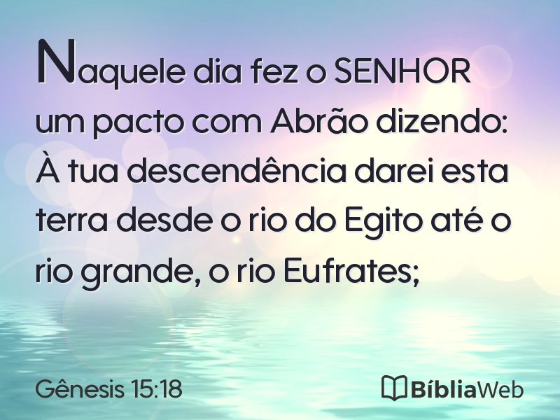 Gênesis 15:18 em imagem para compartilhar
