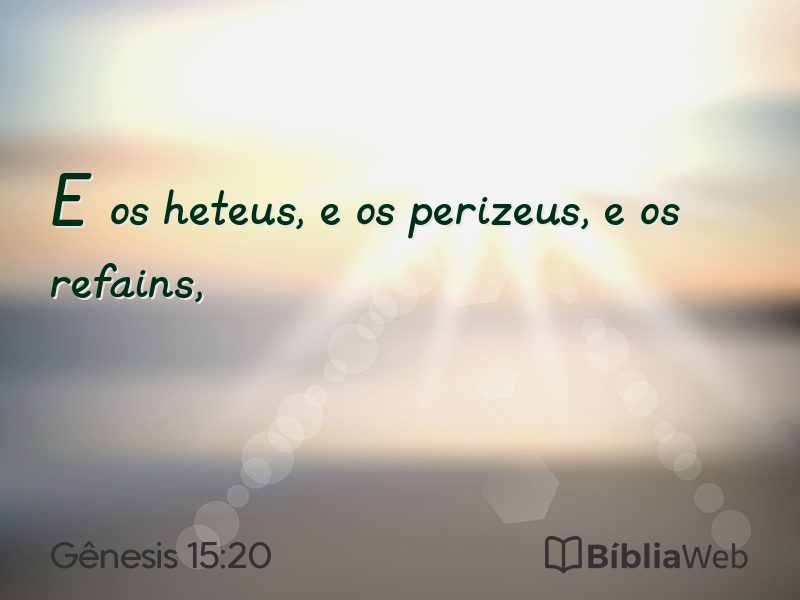 Gênesis 15:20 em imagem para compartilhar