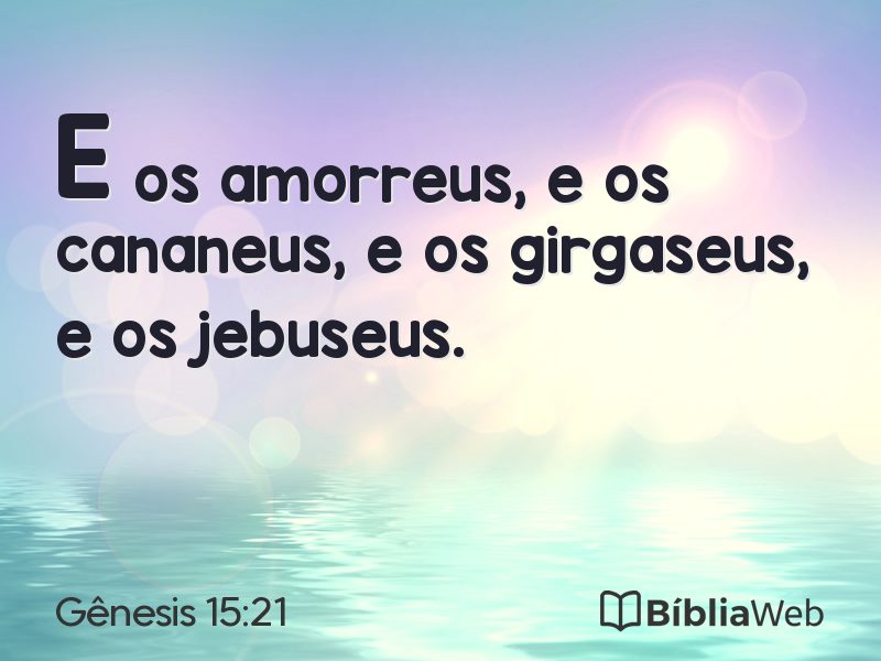 Gênesis 15:21 em imagem para compartilhar